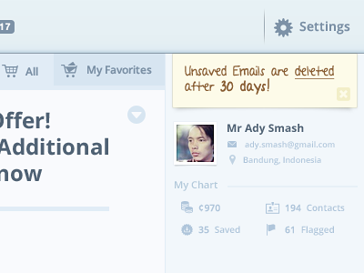 Notif address app arrow blue chart design designer email favorites fb icons menubar notes notification profile setting shop sidebar soft statistic subtle ui ux web website