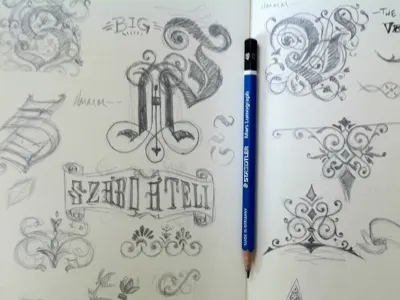Just Sketching around... design inspiration lettering rough sketch type whatever