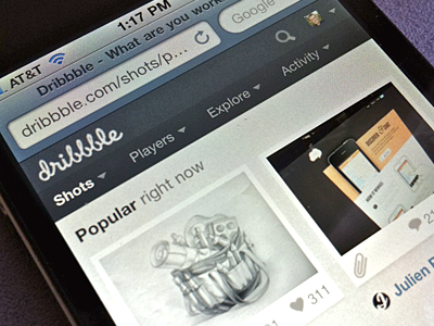 Adapted adaptive dribbble iphone mediaqueries mobile photo