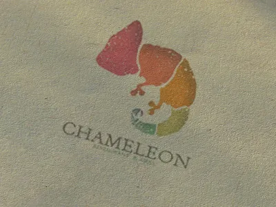 Chameleon Logo brand chameleon lizard logo