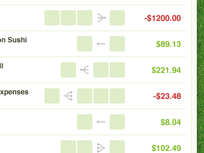 Merge or Split arrow grass green interface merge people split transactions