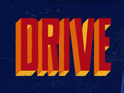 Drive design typography