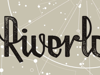 Riverla... distressed stars typography vintage