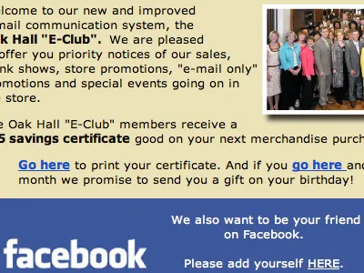 Oak Hall before after email poopoo ugly yuk