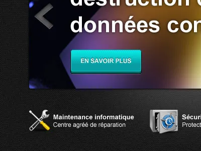 Données button icon slideshow ui