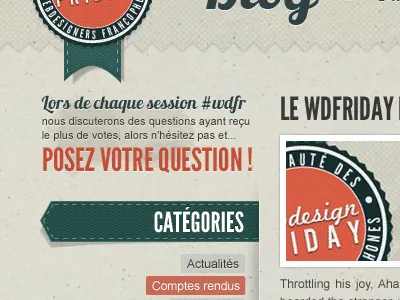 Webdesign Friday's Blog blog ribbon wdfr