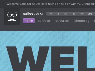 Sallee Design New Header black button header ui web website