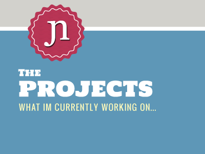 Peak at Projects Page colour webdesign wip