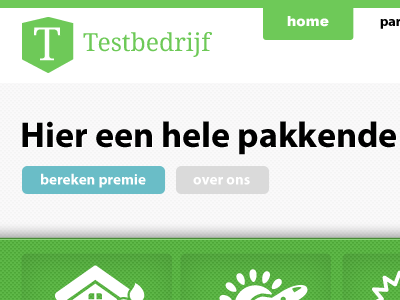 Work in progress button dutch header website