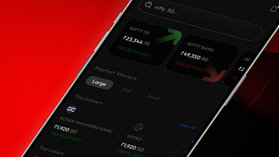 Stock Market App app design stock market stocks ui