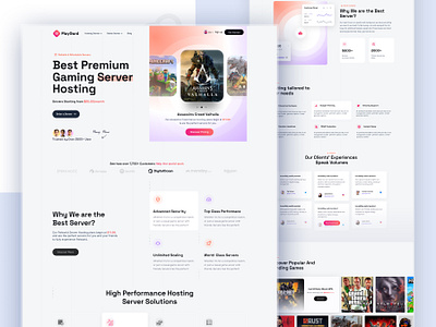 Game Hosting Platform Web Design || Responsive development gamehosting gaming platform gamingserver gamingui hostingui responsiveui serverhosting userfriendlyui webdesign