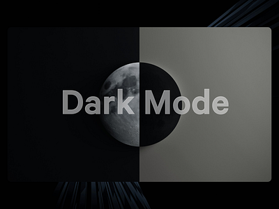 Dark Mode black clean clean design contrast dark dark design dark mede dark style design design s disgner graphic design icon minimal minimal design modern modern styled moon style switch