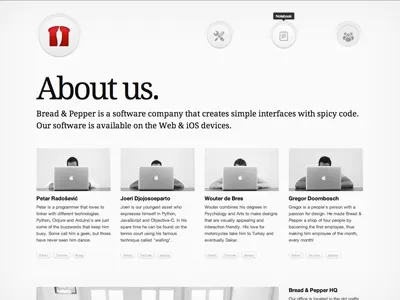 Bread & Pepper about clean minimalistic white