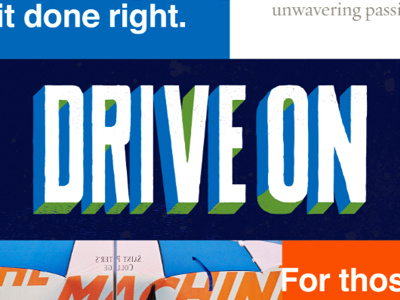 Drive On type typography