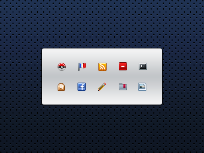 Hexicons: Soon (september) 16 bookmark box delete facebook flag folder hexicons icons pen picture pokeball rss terminal