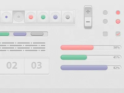 Softpad progress... audio knobs pink softpad ui user interfaces