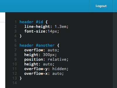 Custom CSS css landr syntax textarea ui