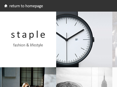 Staple Journal blog fashion grid journal layout lifestyle tile