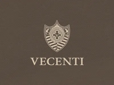 Vecenti art brand corporate crest design emblem embleme graphic horse identity illustrator jcdesevre logo logo design logo designer shield v vector