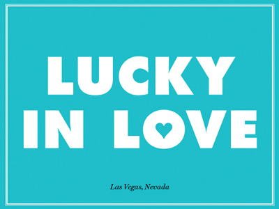 Vegas-style invite postcard rsvp vegas wedding