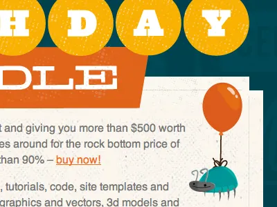 Birthday Bundle 2011 bug bundle envato texture