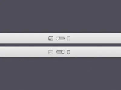Toggle switches: Desktop / Mobile desktop mobile slider switch toggle