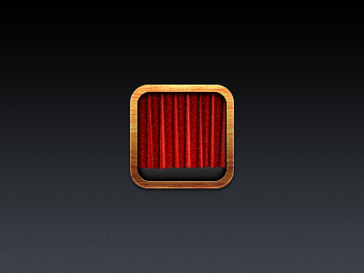 Icon app black booth brown curtain icon ios iphone photo photo booth red white wood