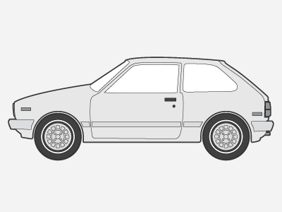 Hatchback hatchback honda illustration