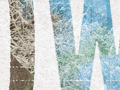 Winter Type bebas neue cold texture typography winter