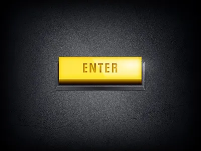 Gold button dark enter gold grunge photoshop shiny