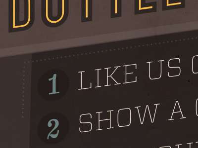 Like Us brown poster type yellow