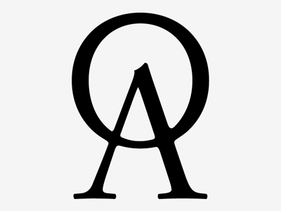OA Ligature logo typography