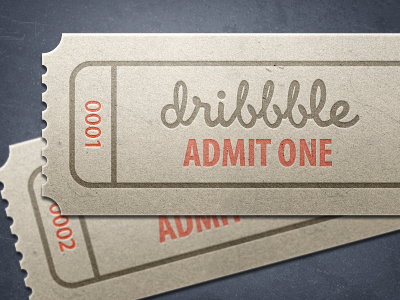 2 Dribbble Invites dribbble giveaway invite ticket