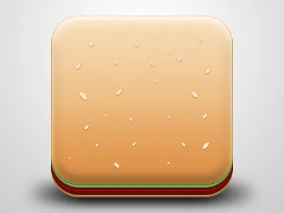 Hamburger burger cheese ham icon salad sesame
