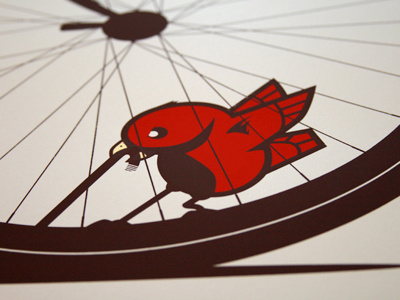 Artcrank Interbike Early Bird artcrank bike bird cycle interbike poster screen print vector