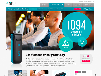 Product Page 1c Overview fitbit landing page product page