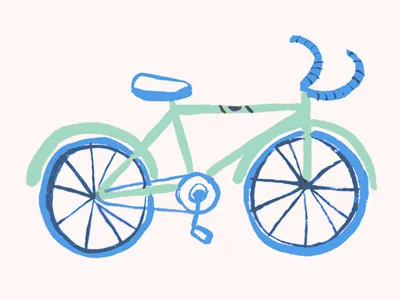 Bikey bicycle bike illustration