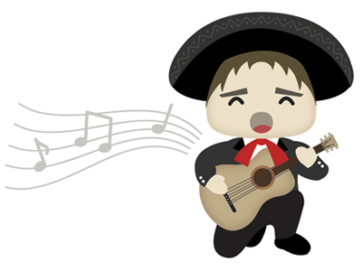 Chris the Groom illustration mexican vector wedding invitation