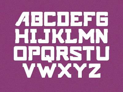 Nameless font design font type typography