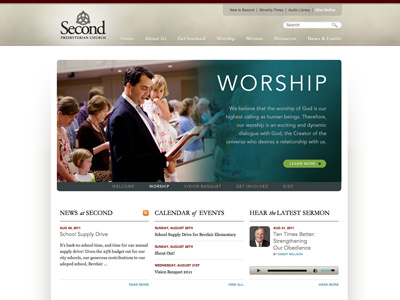 2pc.org church web design