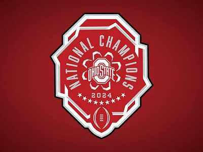 OHIO STATE BUCKEYES 2024 NATIONAL CHAMPIONS - Logo Concept 2024 2025 buckeyes cfp college football football matt harvey national champions ncaa ohio state