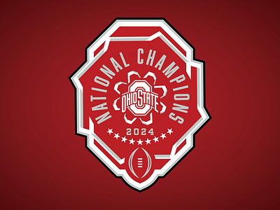 OHIO STATE BUCKEYES 2024 NATIONAL CHAMPIONS - Logo Concept 2024 2025 buckeyes cfp college football football matt harvey national champions ncaa ohio state