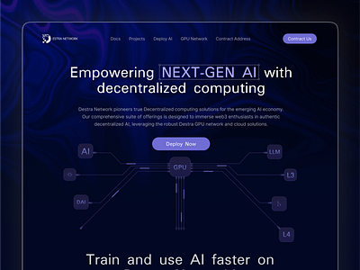 AI Landing Page ai landing page ai webapp ai website aı conversational ai conversational ai chatbot crypto crypto design crypto landing page defi website design exchange landing page saas product saas webapp solana trading voice voice ai web design