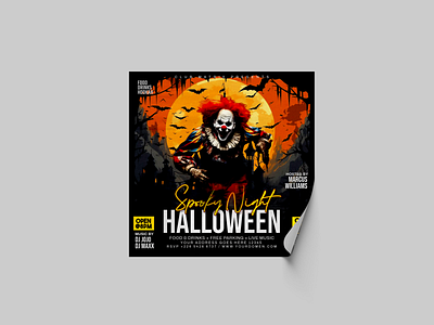 Halloween Flyer design flyer flyer design graphic design halloween flyer poster poster design