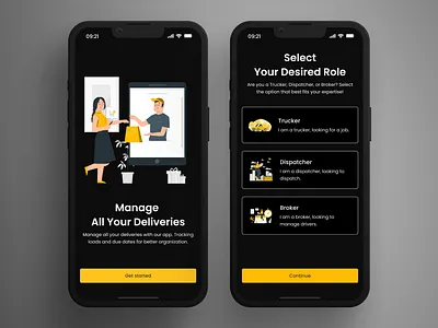 Dark Mode Onboarding app appdesign branding design illustration logo onboarding ui uidesign ux uxdesign