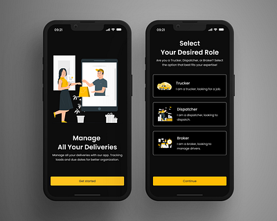 Dark Mode Onboarding app appdesign branding design illustration logo onboarding ui uidesign ux uxdesign