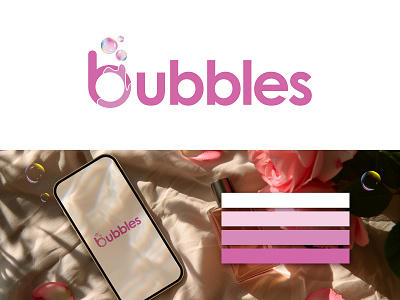 Logo Design for Bubbles 3d brand branding design digital digital art feminine graphic design healthcare icon icon design identity branding logo logo design memorable mental health modern self care unique wellness