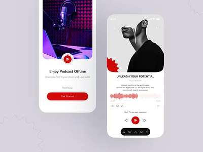 Castbox - A Podcast Mobile App app design audio player audiobook clean concept ios listen mobile app music music player app player podcast podcast app podcast art podcasting popular product design streaming uidesign uiux