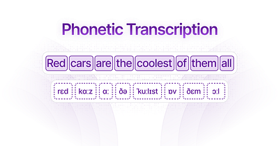 Phonetic Transcription - By Ruslan Mukhamedvaleev for Koel Labs branding design glow gradients graphic design illustration pixel purple vector