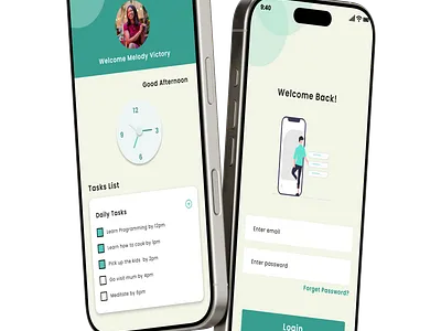 ToDo (A mobile tasklist app) app design figma get started screen login mobile app register screen sign up tasklist todo ui ui design